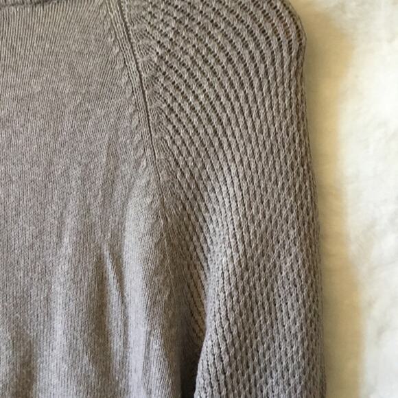 Loft Brown Hi-Low Knit Pull Over Sweater - Picture 7 of 14